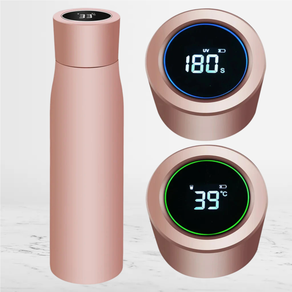 Smart Water Bottle with Double Insulation and LCD Display - 450ml